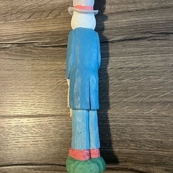 Brian Basket Roses 12" Bunny Pencil Figurine Multicolor Rabbit Easter Decoration - Picture 4 of 5